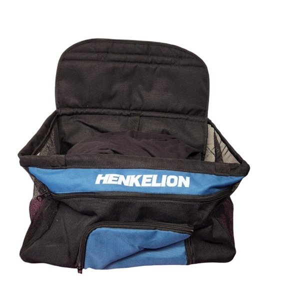 Henkelion Dog Car Seat For Small Dog for Front Seat Mesh Sides Black Blue